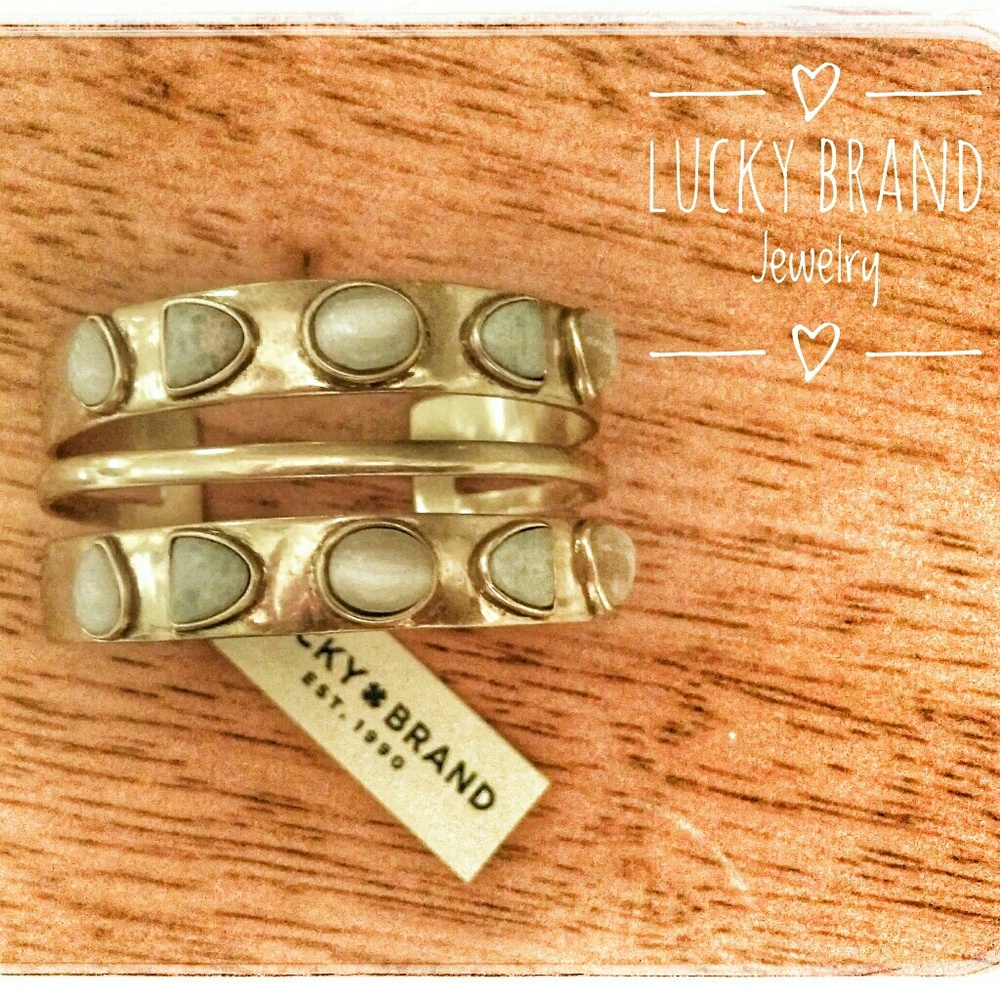 Lucky Brand Blue Stone Cuff NWT NEW This Season!